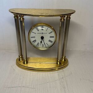 Elegant Howard Miller New Orleans 645-217 Table/Mantel/Desk Quartz Brass Clock‎